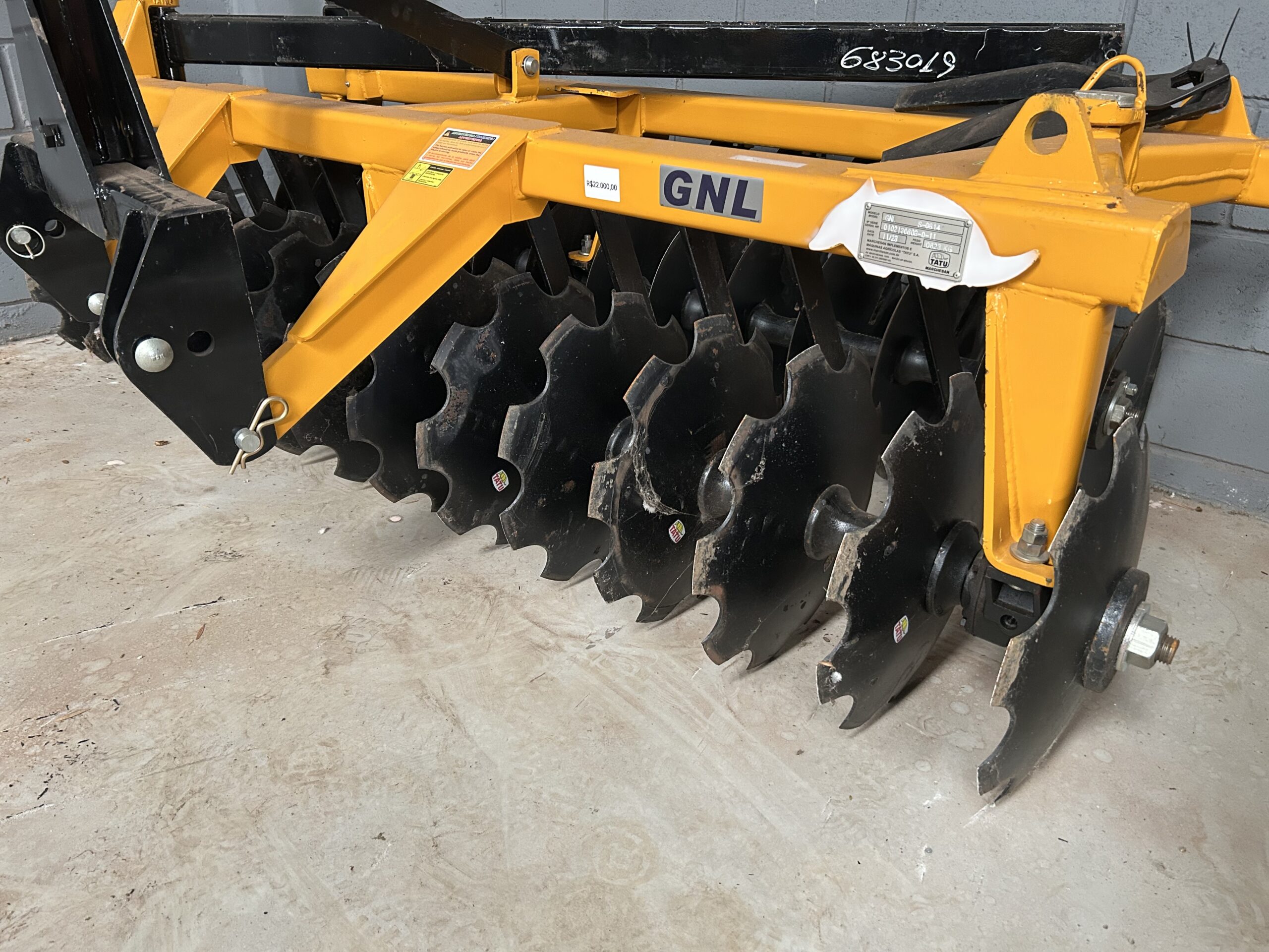 Grade Niveladora (nova) Marca Tatu/Marchesan GNL 28X18"X170MM de espaçamento - Imagem 3