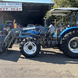 LS Tractor Plus 80 com redutor de velocidade Ano 2020 equipado com conjunto de concha dianteira Marca: Baldan Modelo: PAM/Pantográfica