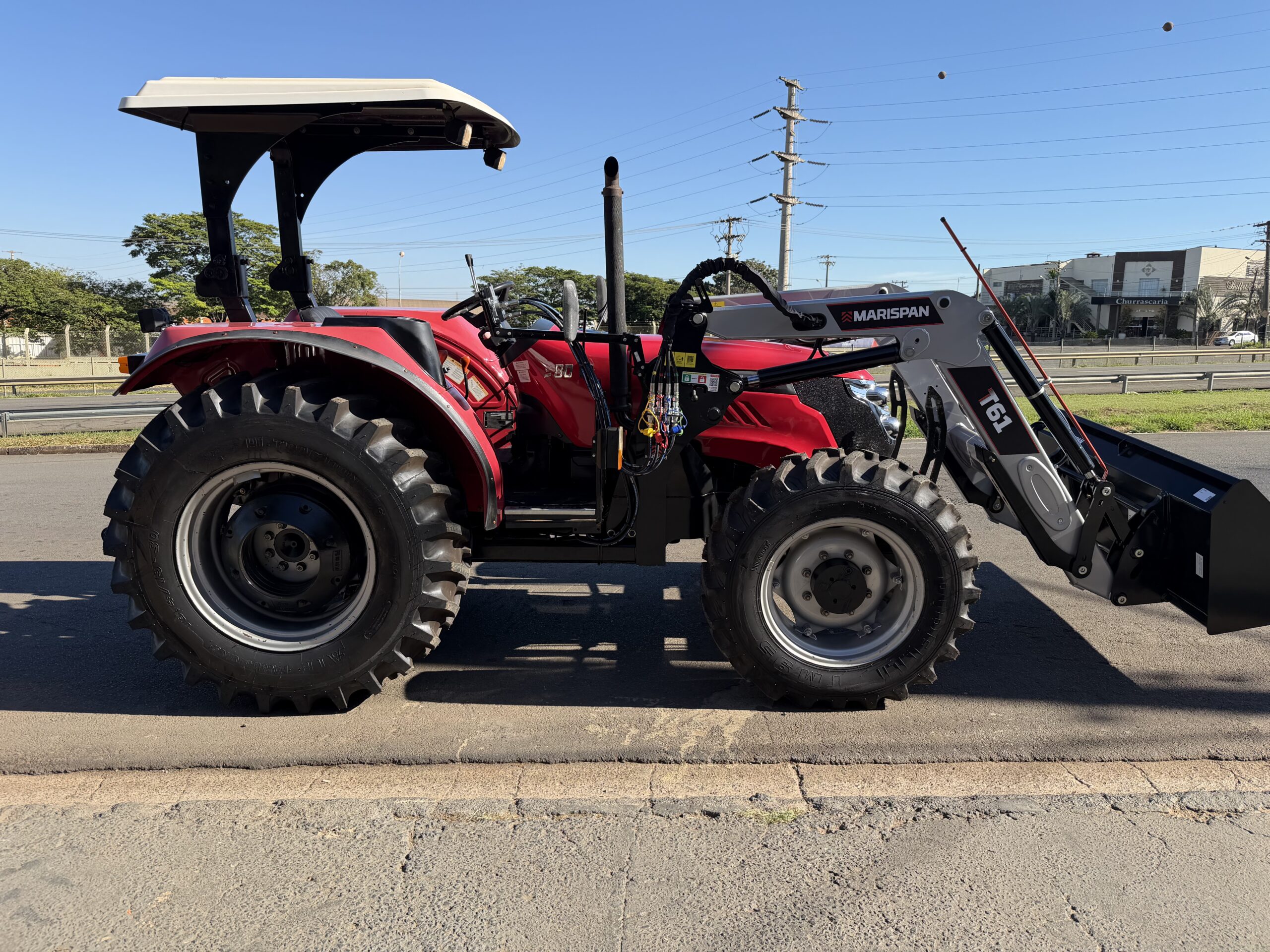 Yanmar Solis 80 4x4 Ano 2019/2020, com conjunto de concha dianteira (novo) Marca: Marispan Modelo: T61. - Imagem 11