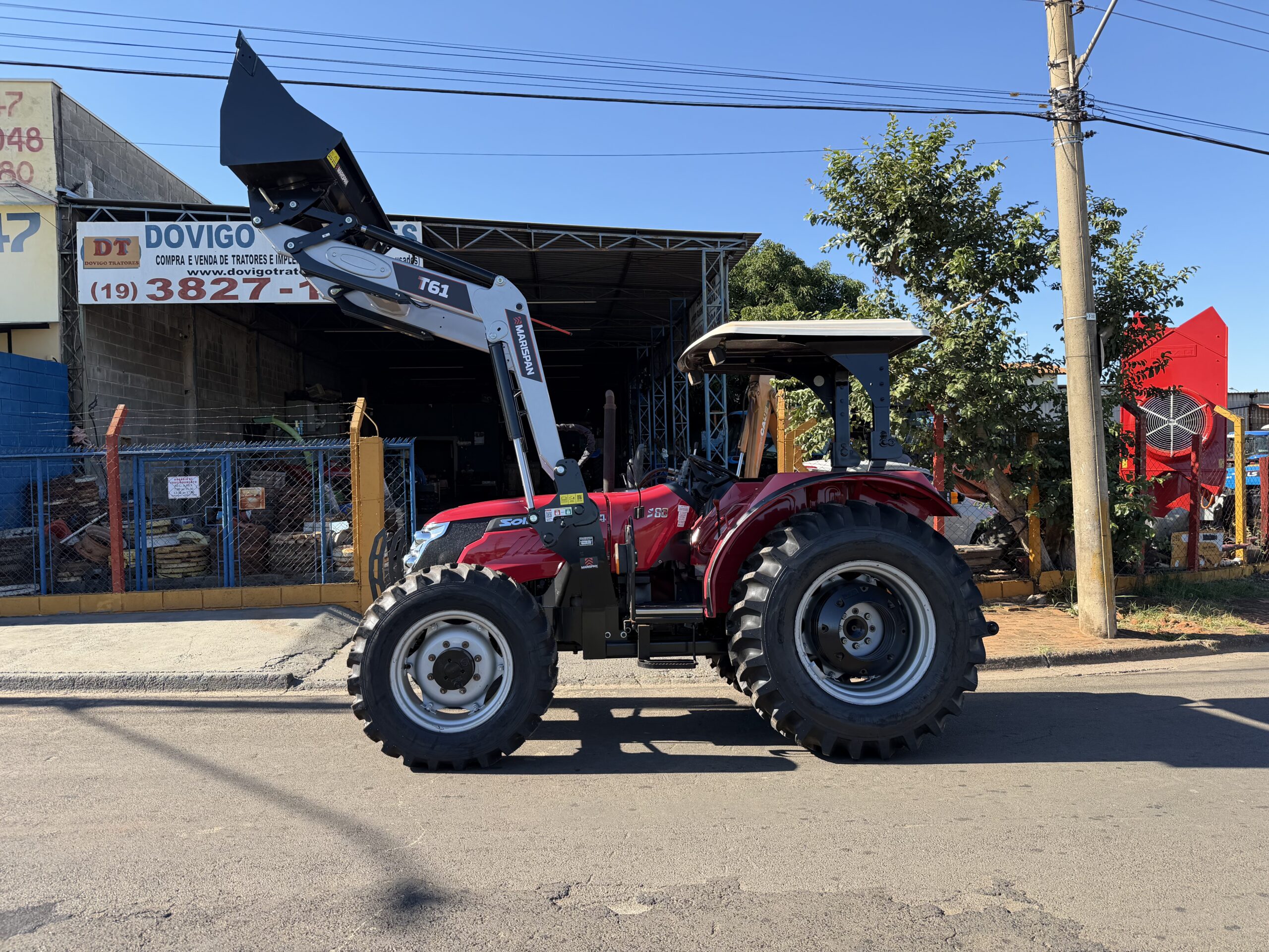 Yanmar Solis 80 4x4 Ano 2019/2020, com conjunto de concha dianteira (novo) Marca: Marispan Modelo: T61. - Imagem 19