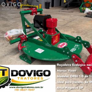 Roçadeira hidráulica >nova tipo: ecológica Marca: Vicon Modelo: ORBI 1.0 de 1 m de largura