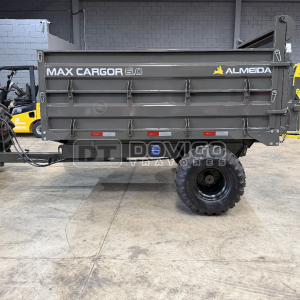Carreta Agrícola Metálica (nova) Marca: Almeida Modelo: MAX CARGOR 6.0 capacidade para 6,2 toneladas ,Basculante hidráulica no pistão e pneus Radial