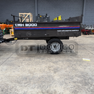 Carreta agrícola metálica basculante hidráulica nova para Trator , Marca: Tadeu Modelo: TMH 3000 basculante hidráulica por pistão