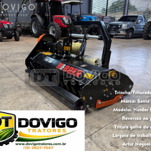 Trincha/Triturador (nova ) Marca: Santo Izabel Modelo: FLV 150H de 1.50m de largura de trabalho, TRINCHA Hidráulica com deslocamento lateral por pistão hidráulico