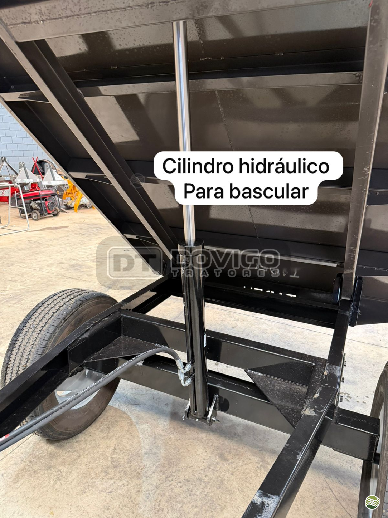Carreta agrícola metálica basculante hidráulica nova para Trator , Marca: Tadeu Modelo: TMH 3000 basculante hidráulica por pistão - Imagem 20