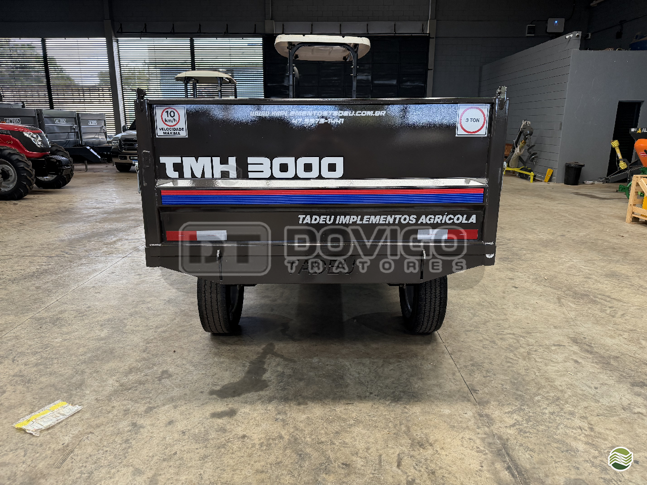 Carreta agrícola metálica basculante hidráulica nova para Trator , Marca: Tadeu Modelo: TMH 3000 basculante hidráulica por pistão - Imagem 8