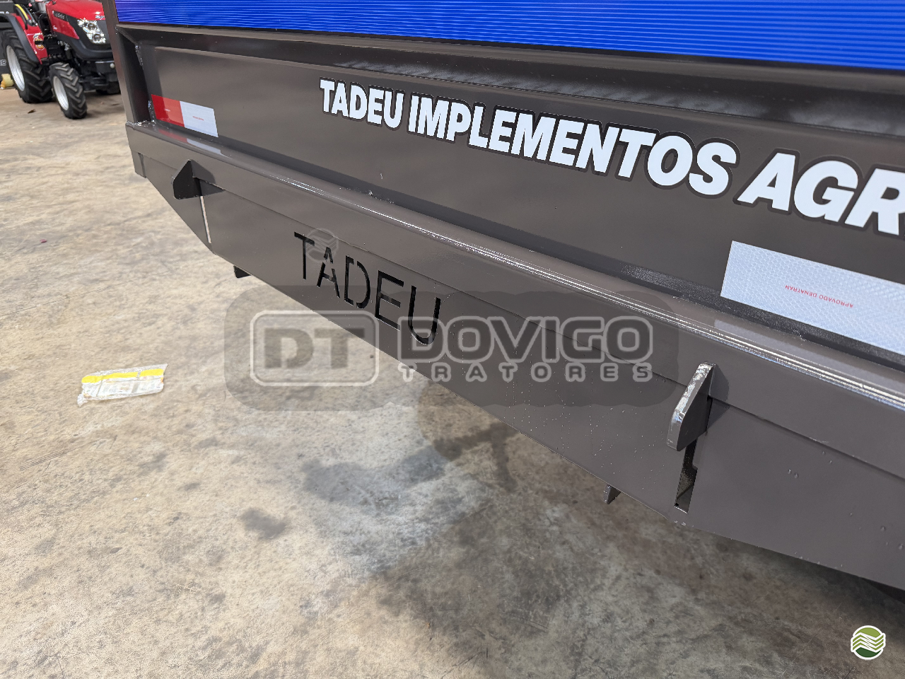 Carreta agrícola metálica basculante hidráulica nova para Trator , Marca: Tadeu Modelo: TMH 3000 basculante hidráulica por pistão - Imagem 9