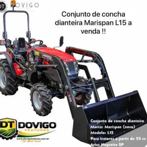 Conjunto de concha dianteira (novo) Marca: Marispan Modelo: L15 para tratores de 18 a 26 cv