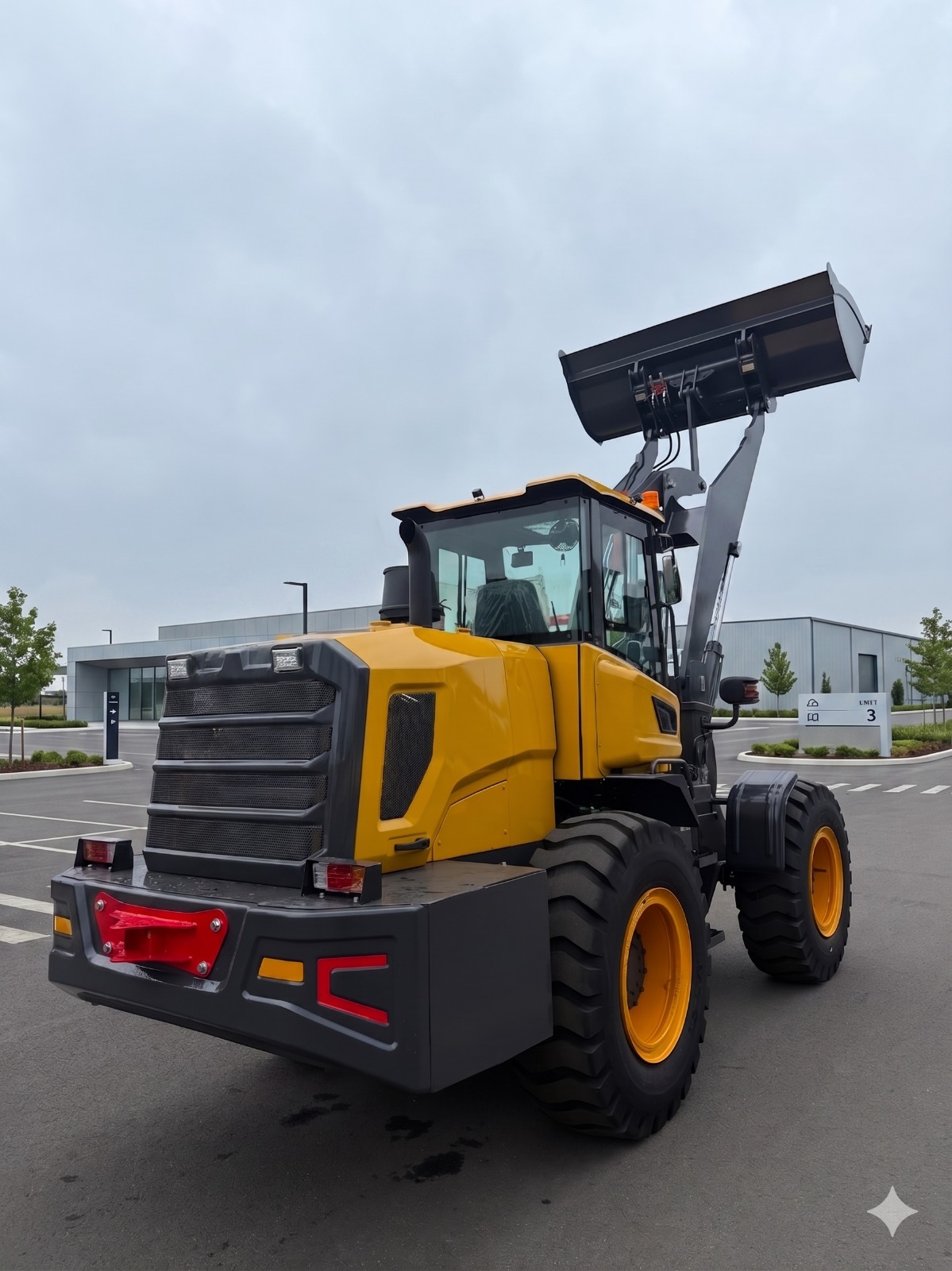 Pá Carregadeira (nova) Marca: FORZA Modelo: W946 4x4 linha Premiun, Ano: 2026, Cabinada de fábrica com ar condicionado. - Imagem 4